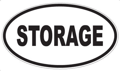 STORAGE - Oval Sticker