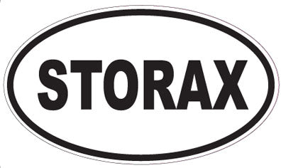 STORAX - Oval Sticker