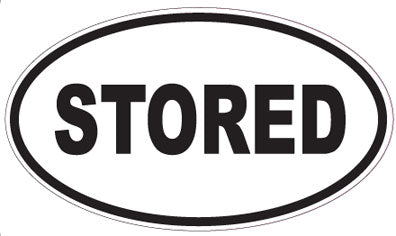 STORED - Oval Sticker