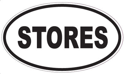 STORES - Oval Sticker