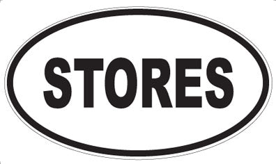 STORES - Oval Magnet