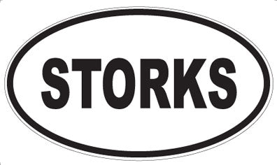 STORKS - Oval Magnet