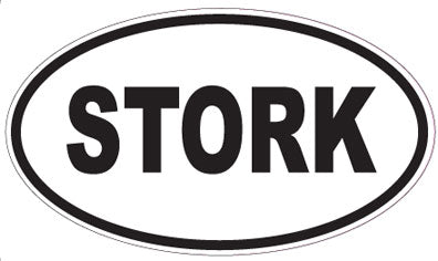 STORK - Oval Magnet