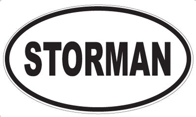 STORMAN - Oval Sticker