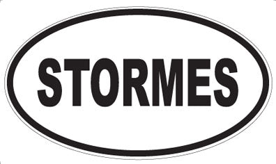 STORMES - Oval Magnet