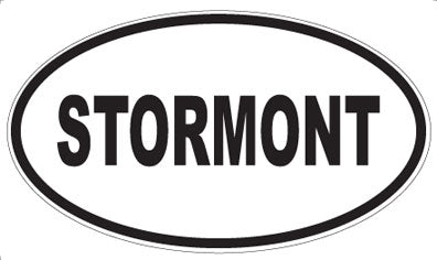 STORMONT - Oval Sticker