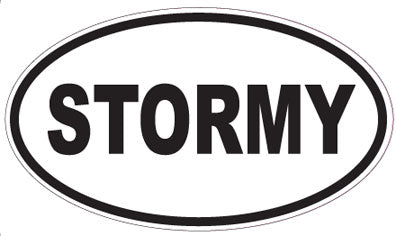 STORMY - Oval Sticker