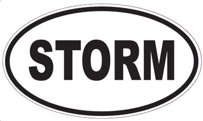 STORM - Oval Magnet