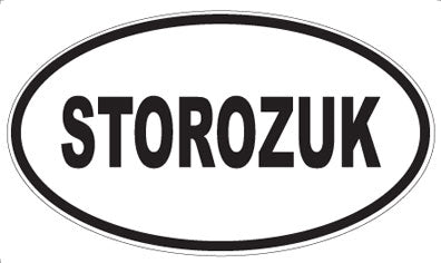 STOROZUK - Oval Sticker