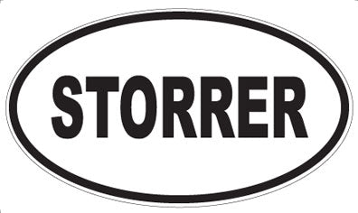 STORRER - Oval Magnet