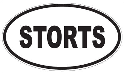 STORTS - Oval Magnet
