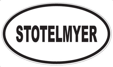 STOTELMYER - Oval Magnet