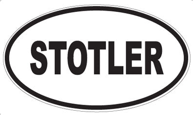 STOTLER - Oval Sticker