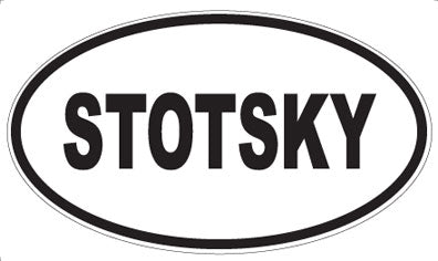 STOTSKY - Oval Sticker