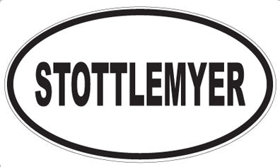 STOTTLEMYER - Oval Magnet