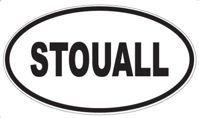 STOUALL - Oval Sticker