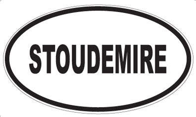 STOUDEMIRE - Oval Sticker