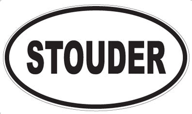 STOUDER - Oval Sticker
