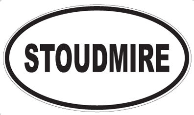 STOUDMIRE - Oval Sticker