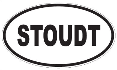STOUDT - Oval Sticker