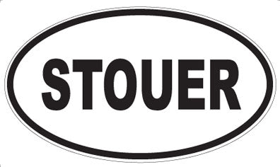 STOUER - Oval Sticker