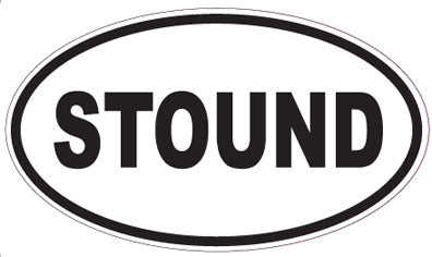 STOUND - Oval Sticker