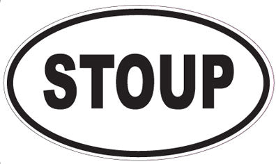 STOUP - Oval Magnet