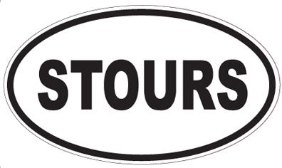 STOURS - Oval Sticker