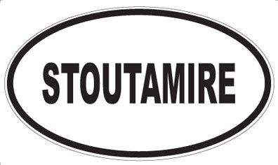STOUTAMIRE - Oval Sticker