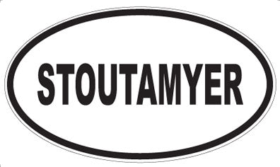 STOUTAMYER - Oval Magnet