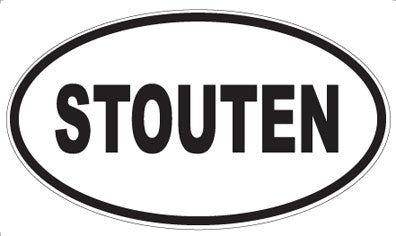 STOUTEN - Oval Magnet