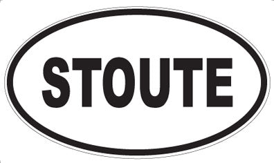 STOUTE - Oval Magnet