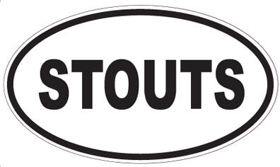 STOUTS - Oval Sticker