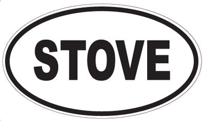 STOVE - Oval Sticker