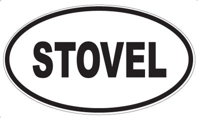 STOVEL - Oval Sticker