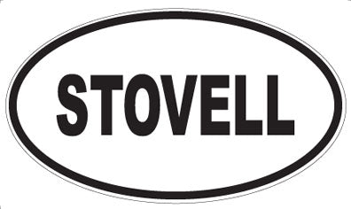 STOVELL - Oval Sticker