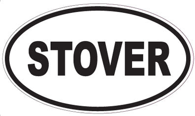 STOVER - Oval Sticker