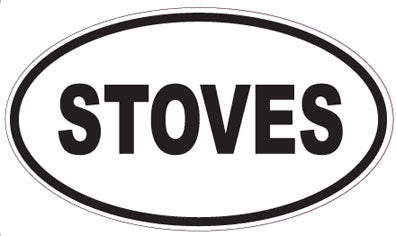 STOVES - Oval Sticker