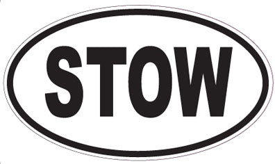 STOW - Oval Sticker