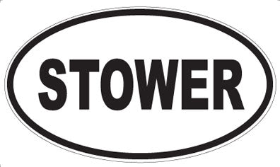 STOWER - Oval Magnet