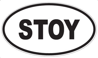 STOY - Oval Sticker