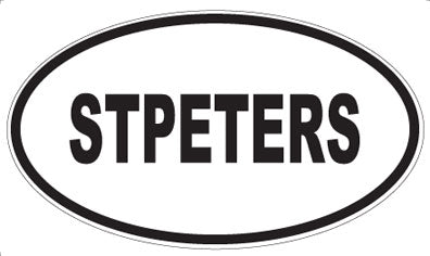 STPETERS - Oval Sticker