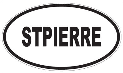 STPIERRE - Oval Magnet