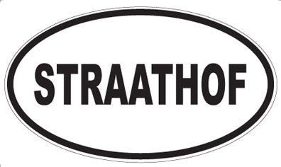 STRAATHOF - Oval Sticker
