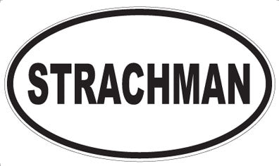 STRACHMAN - Oval Sticker