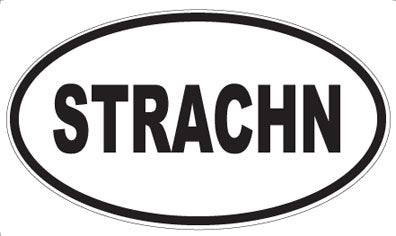 STRACHN - Oval Magnet