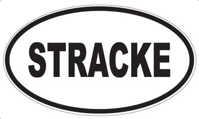 STRACKE - Oval Sticker