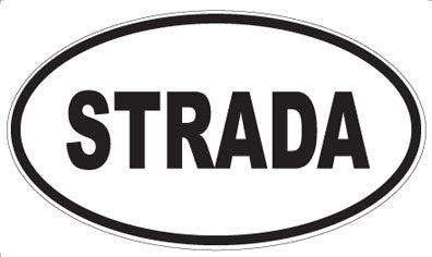 STRADA - Oval Sticker