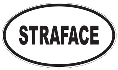 STRAFACE - Oval Sticker