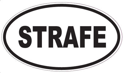 STRAFE - Oval Sticker